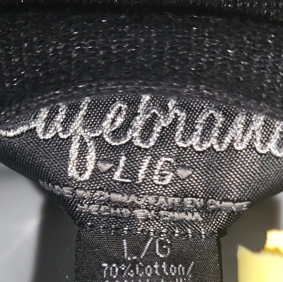 🌼3 for 30🌼CafeBrand sparkly Y2K Sweater Mini Dress Sz L v scoop neck - Picture 8 of 8